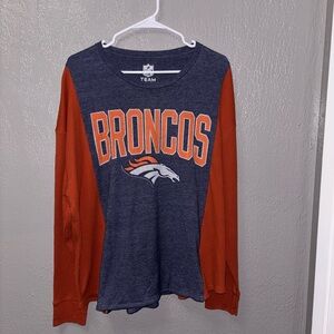 Upcycled Denver Broncos Tee x Waffle Knit